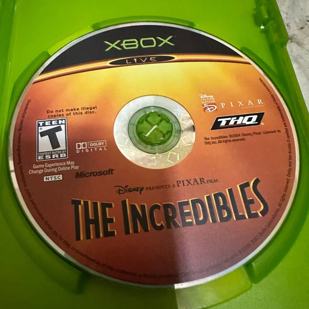 The Incredibles (Microsoft Xbox, 2004) Family Kids Game Complete w/ Manual Teste